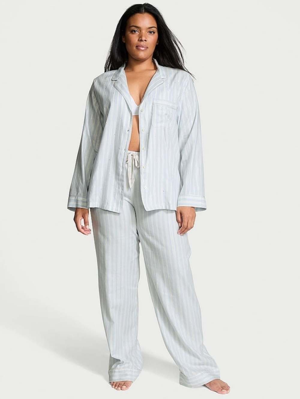 Victoria's Secret Soft Sky Flannel Pajama Set